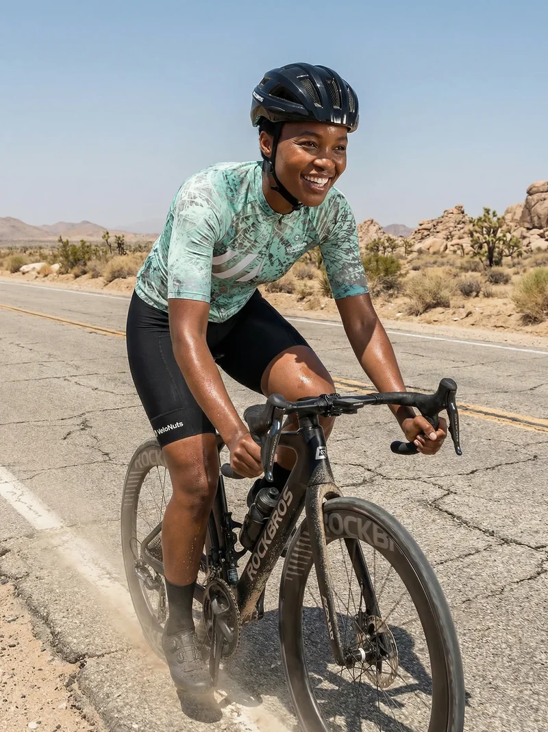 Women's Cycling Jersey Urban Camo