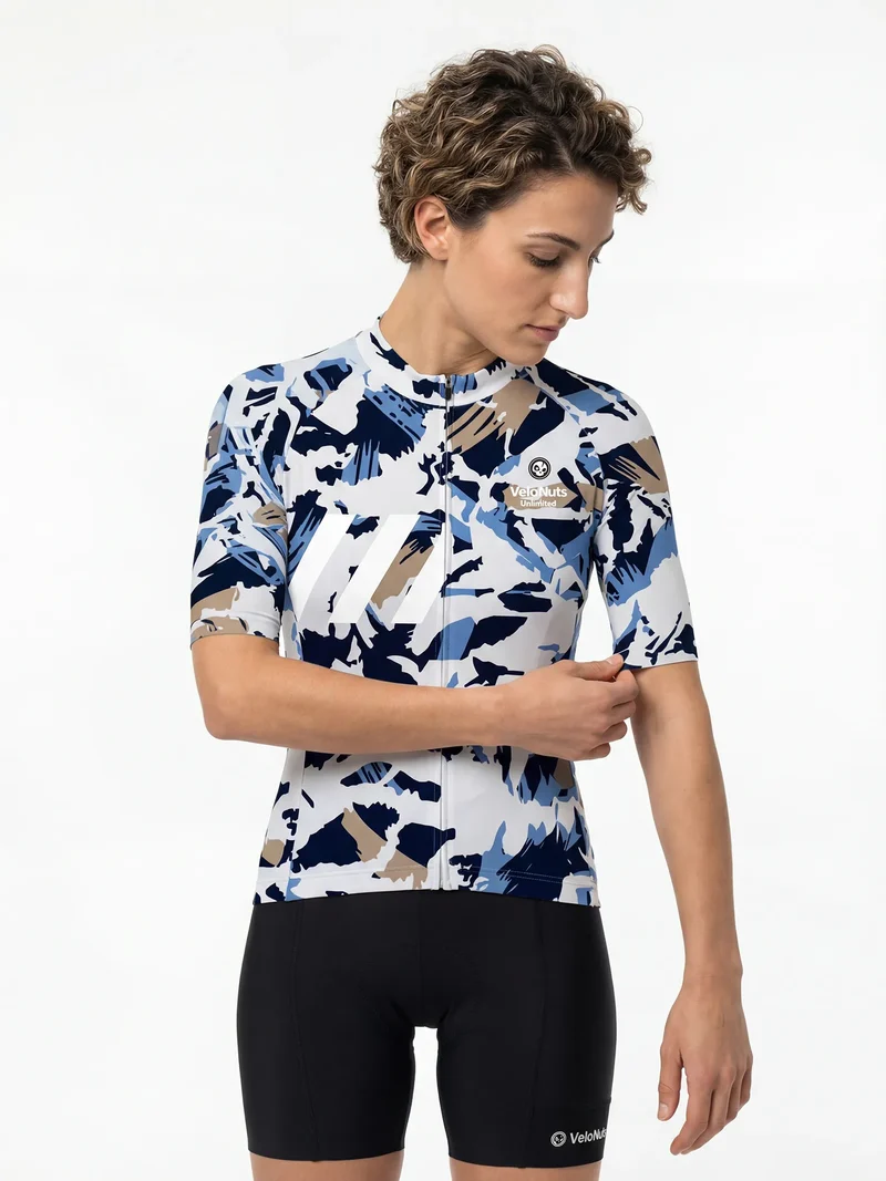 Women's Cycling Jersey Urban Camo