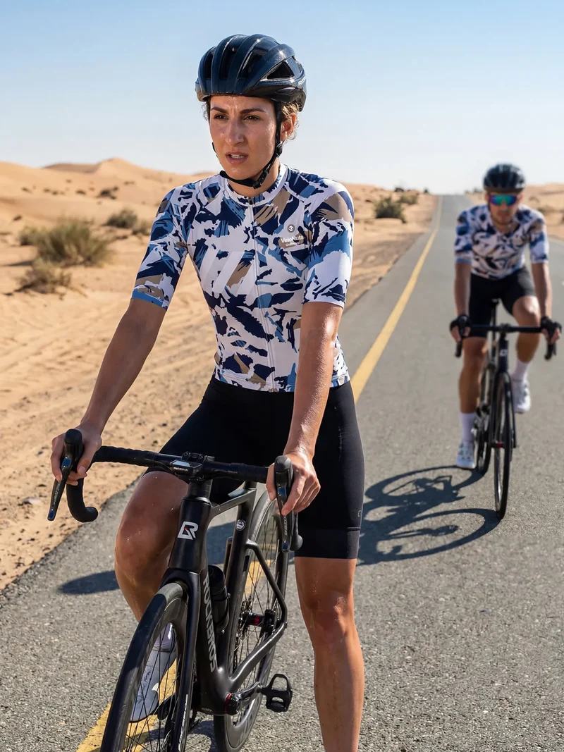 Women's Cycling Jersey Urban Camo