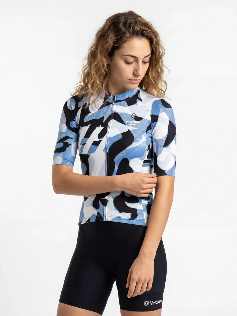 Women's Cycling Jersey Urban Camo