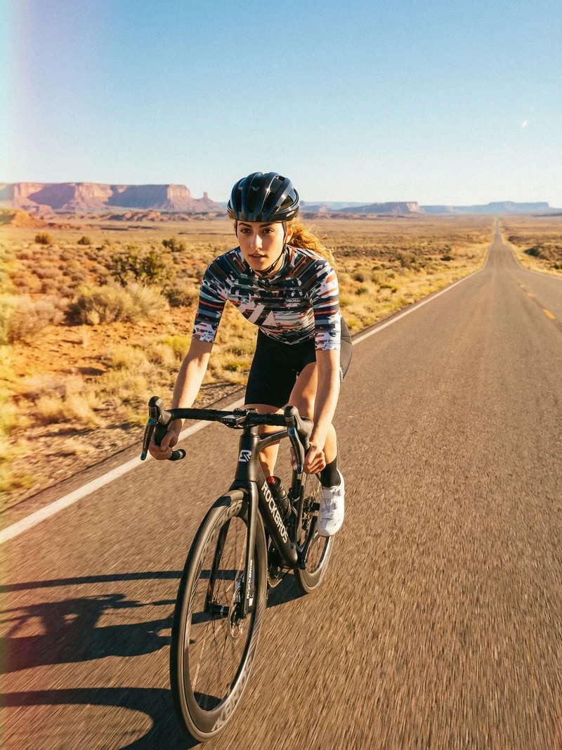 Women's Cycling Jersey Urban Camo