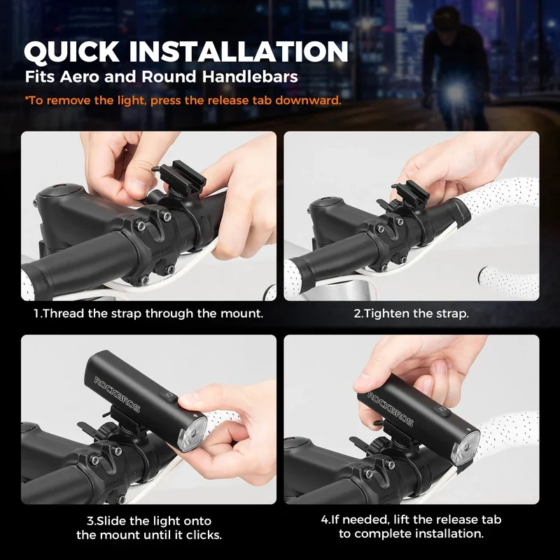 JHL1800 Smart Anti-Glare Bike Front Light