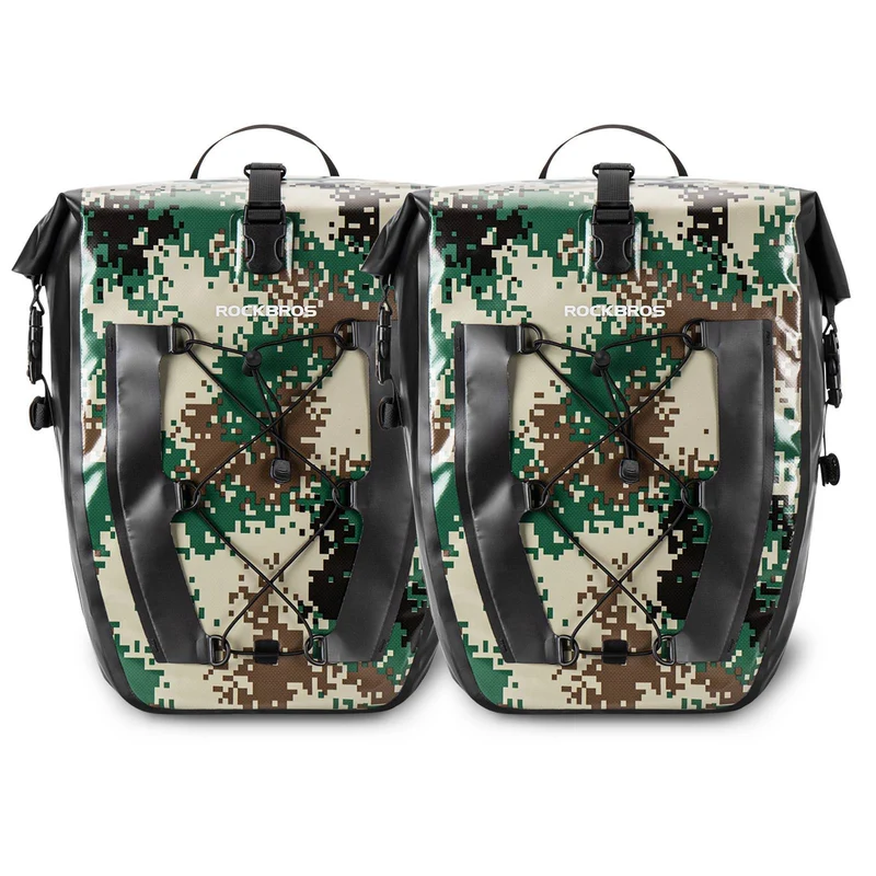 ROCKBROS 100% Wasserdichte Transporttaschen mit Netztasche 27L