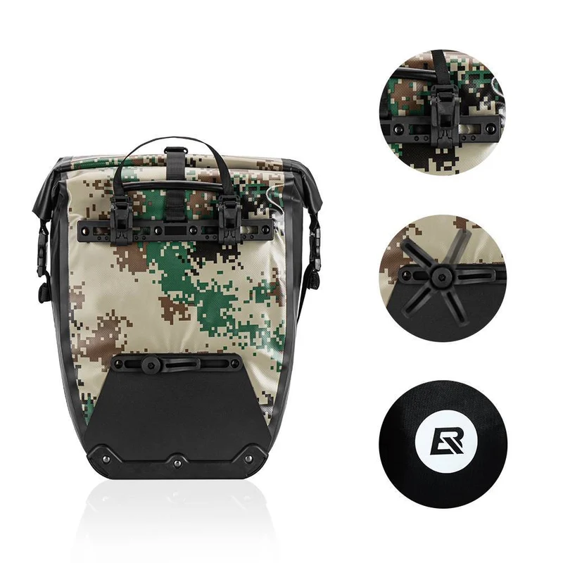 ROCKBROS 100% Wasserdichte Transporttaschen mit Netztasche 27L