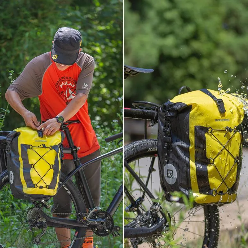 ROCKBROS 100% Wasserdichte Transporttaschen mit Netztasche 27L