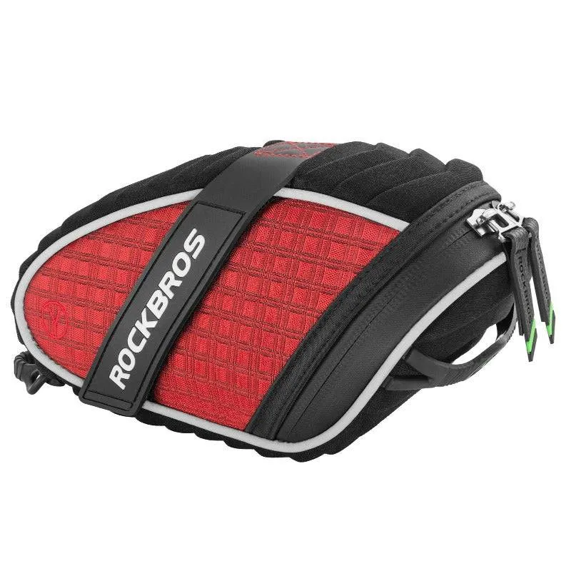 ROCKBROS Satteteltaschen Fahrradsitz Taschen mit Rücklichthalter 1L
