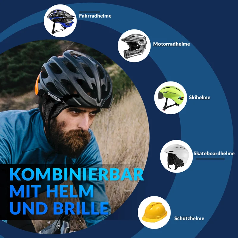 따뜻한 Fahrradmütze Atmungsaktiv Sport Funktionsmütze