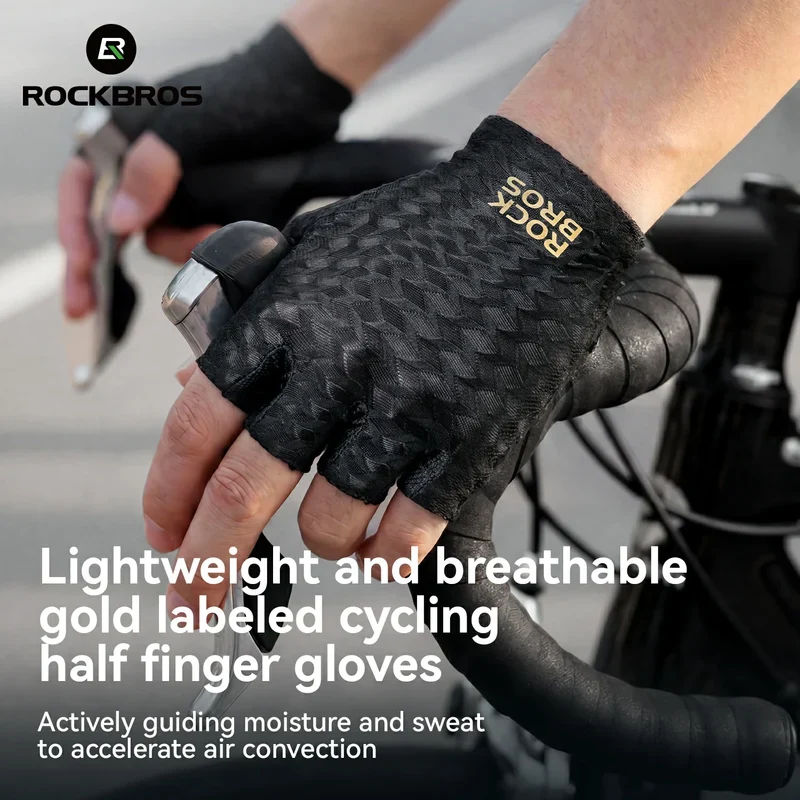 S427 Padded Half Finger Bike Gloves