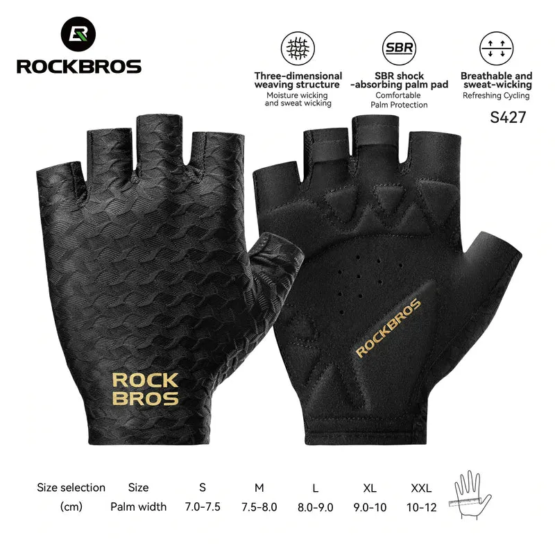 S427 Padded Half Finger Bike Gloves
