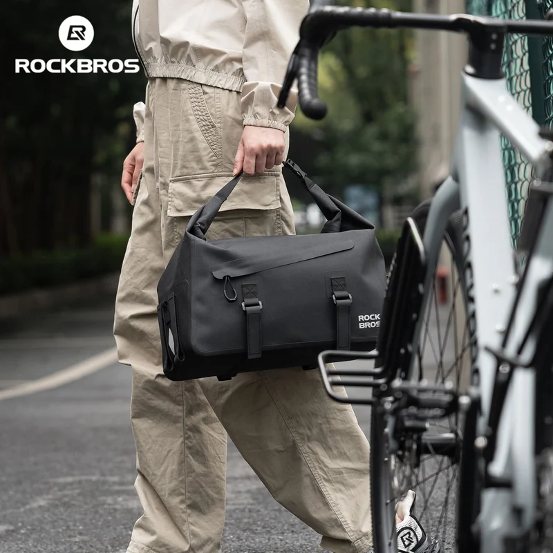 Bike Rear Rack Bag & Horn Light Bundle