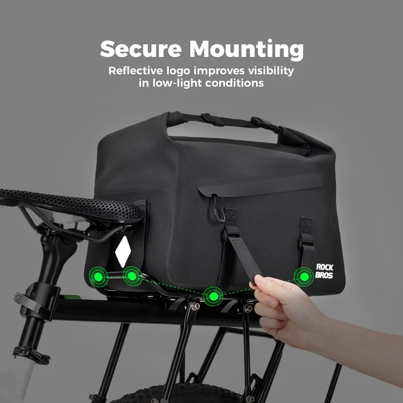 RideMate Bike Rear Rack Bag-16L