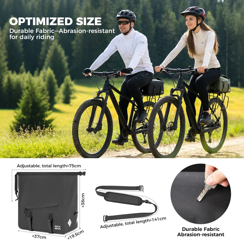 RideMate Bike Rear Rack Bag-16L