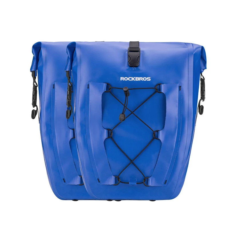 ROCKBROS Gepäckträgertasche 25L-32L 100 % wasserdicht mit Tragegriff