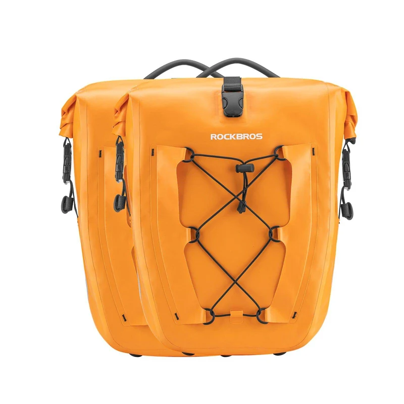 ROCKBROS Gepäckträgertasche 25L-32L 100 % wasserdicht mit Tragegriff