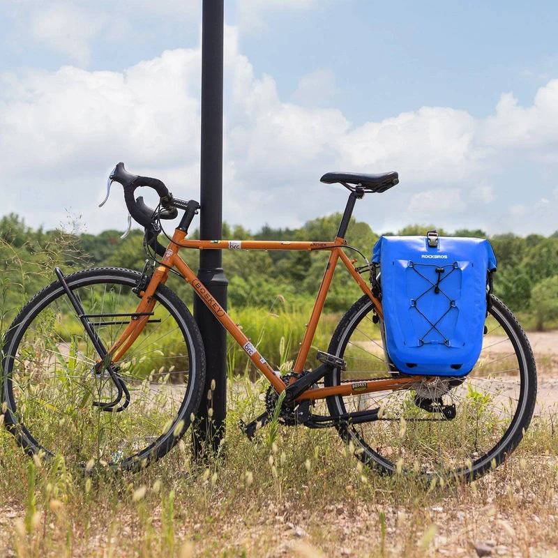 ROCKBROS Gepäckträgertasche 25L-32L 100 % wasserdicht mit Tragegriff