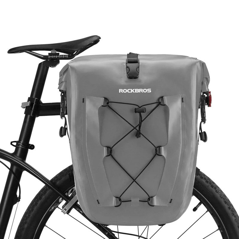 ROCKBROS Gepäckträgertasche 25L-32L 100 % wasserdicht mit Tragegriff