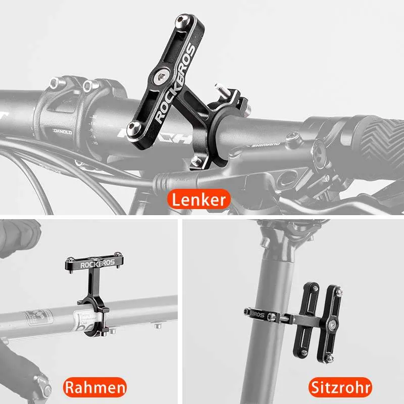 Fahrrad 및 Motorrad용 ROCKBROS Alu 범용 플라셴홀터 어댑터