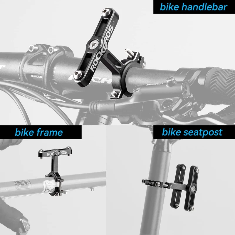 Fahrrad 및 Motorrad용 ROCKBROS Alu 범용 플라셴홀터 어댑터