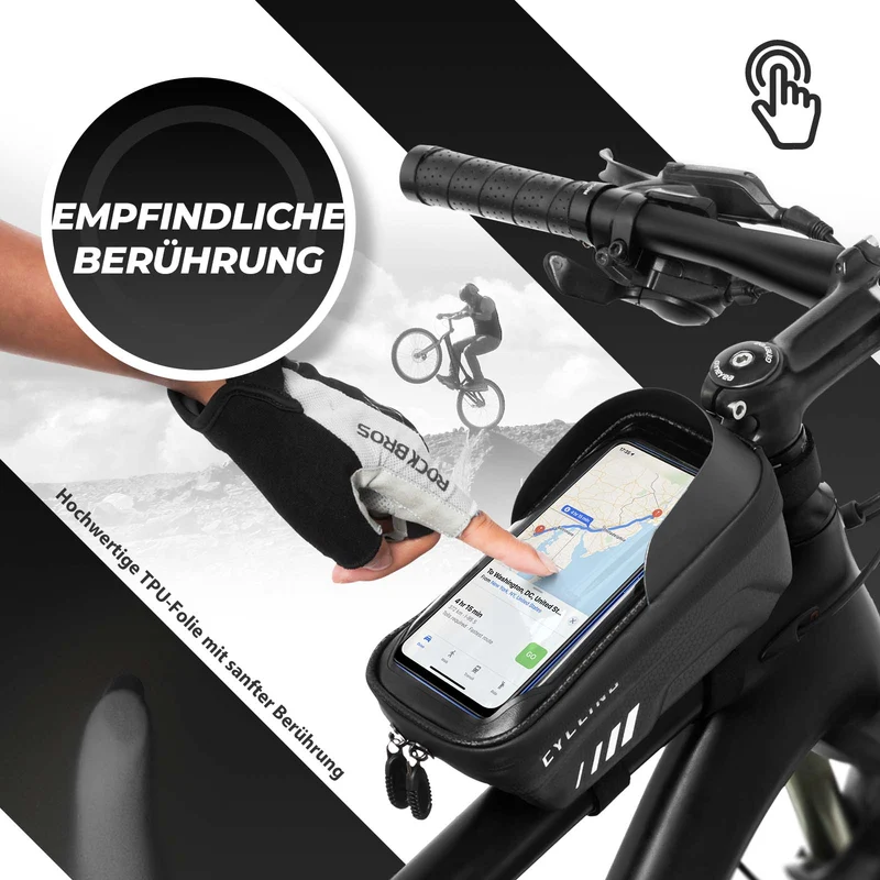 ROCKBROS Fahrrad Handytasche Handyhalterung 및 터치스크린 6.7 Zoll