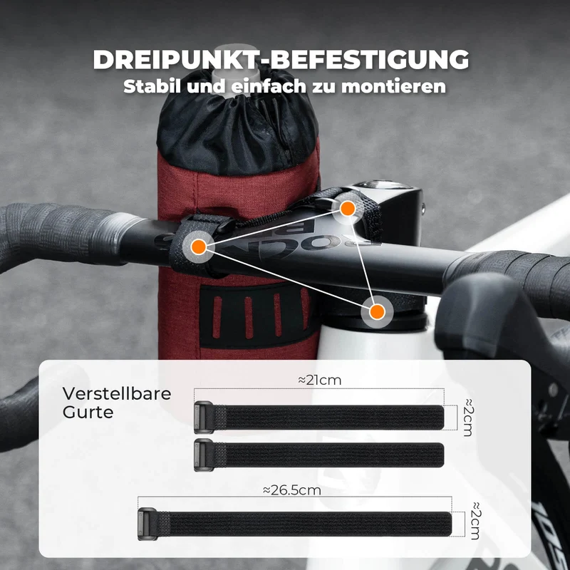 Fahrrad Lenkertasche 미니 1L for Trinkflaschen Ø9 cm