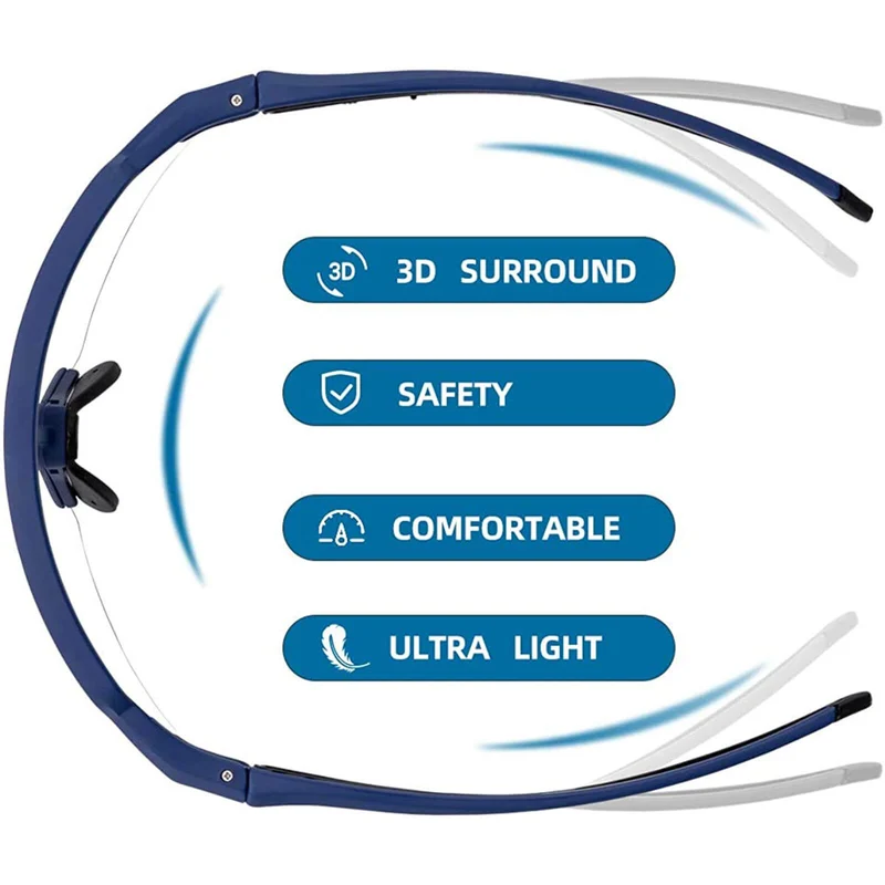 ROCKBROS Sonnenbrille fir Männer & Frauen UV-Schutz Fahrradbrille