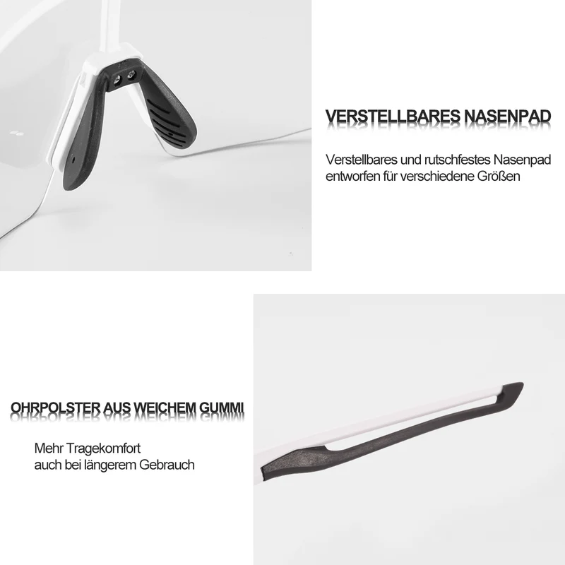 ROCKBROS Sonnenbrille fir Männer & Frauen UV-Schutz Fahrradbrille