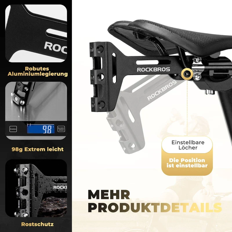 ROCKBROS Fahrrad Flaschenhalter 어댑터 알루미늄 Einstellbar Halterung