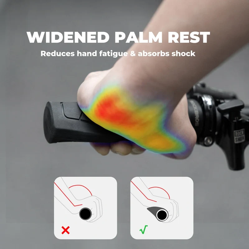Shock-Absorbing Gel Bike Grips