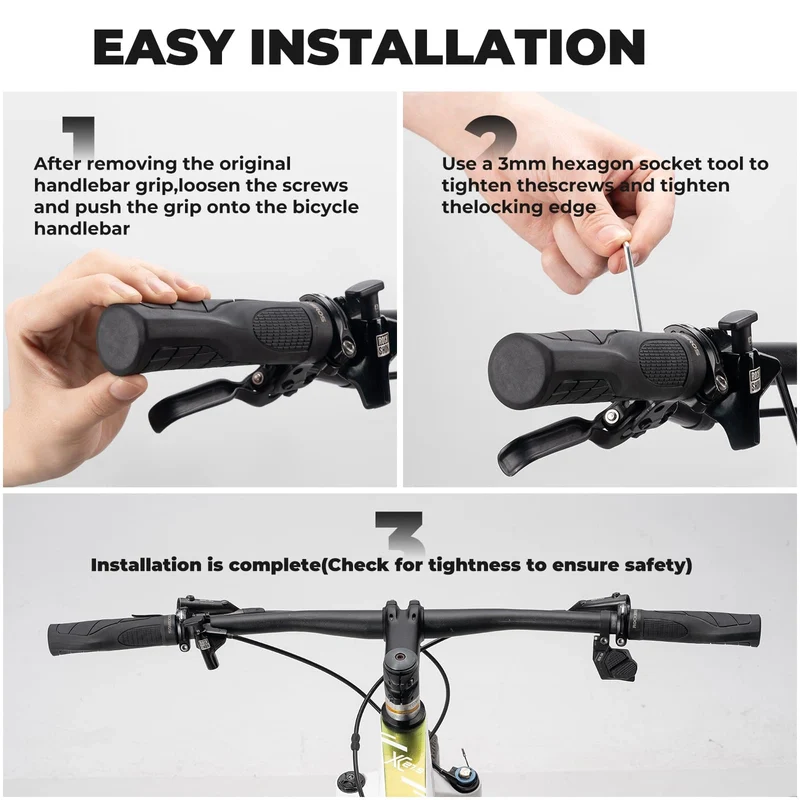 Shock-Absorbing Gel Bike Grips