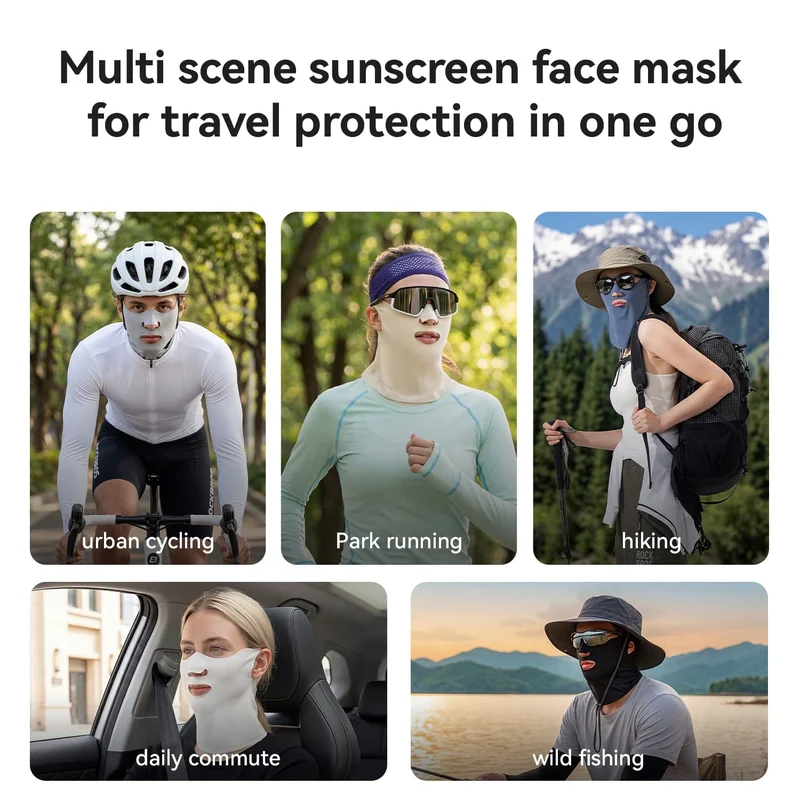 Ice Silk Sun Protection Face Mask with Vent