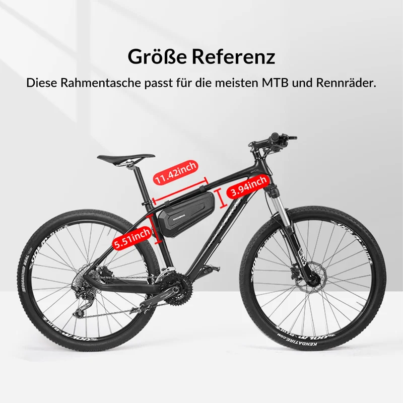 MTB용 ROCKBROS Rahmentasche Fahrradtasche, Rennräder 1,5L / 2,5L