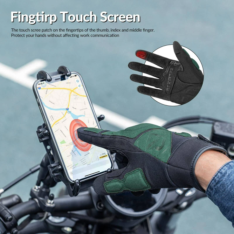 ROCKBROS Motorradhandschuhe Winddichte Touchscreen Herren Handschuhe