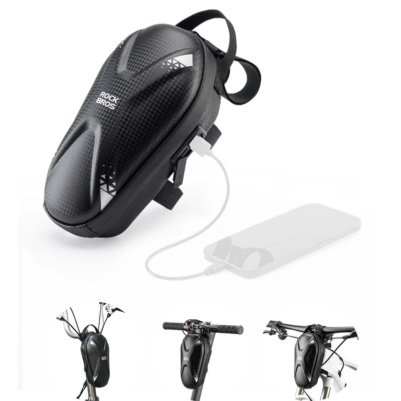 ROCKBROS E 스쿠터 Lenkertasche Wasserdicht Vordertasche mit USB-Anschlüsse