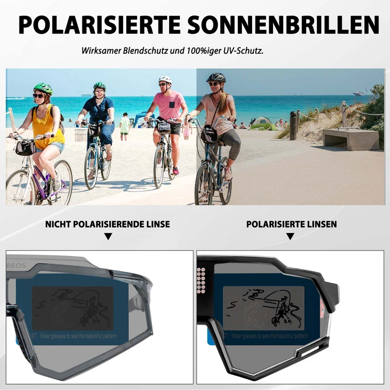ROCKBROS elektronische Selbsttönend Brille Intelligente Fahrradbrille