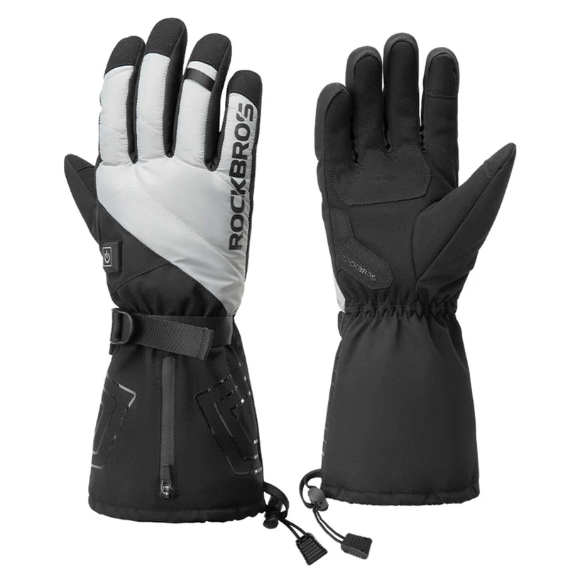 ROCKBROS 겨울 Handschuhe Beheizbare Fahrradhandschuhe mit 배터리 M-XL