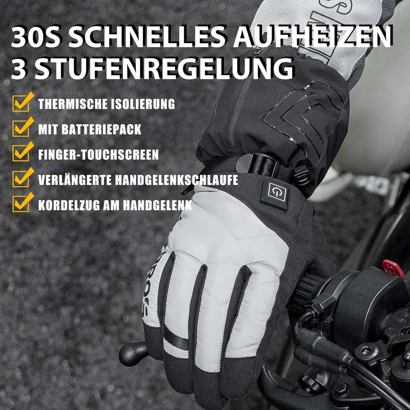 ROCKBROS 겨울 Handschuhe Beheizbare Fahrradhandschuhe mit 배터리 M-XL