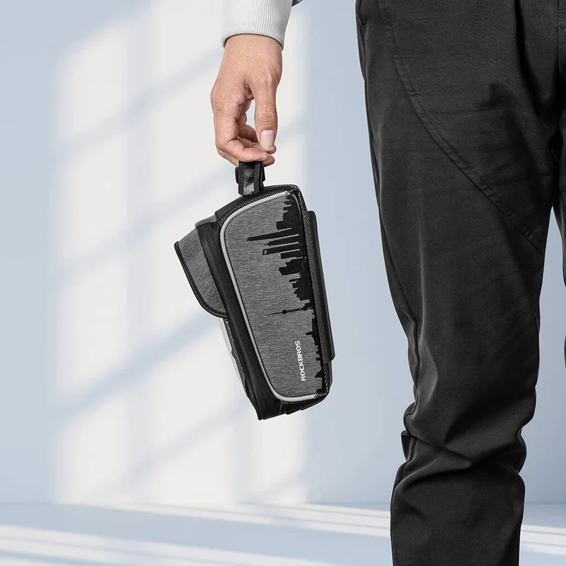 ROCKBROS wasserdicht Oberrohrtasche mit Touchscreen for Handy bis zu 6,5"