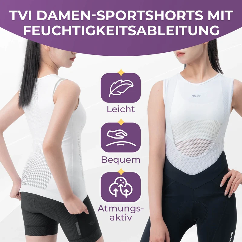 TVI Damen Ärmellos Radtrikot Fahrradweste Sommer