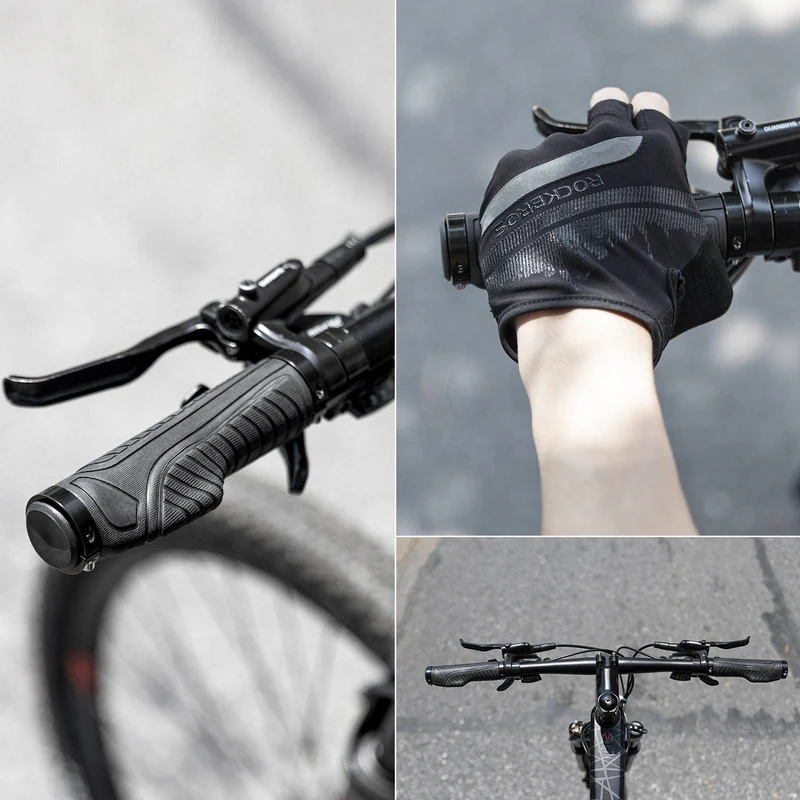 ROCKBROS Rutschfeste Fahrradgriffe aus Gummi mit MTB용 잠금 디자인