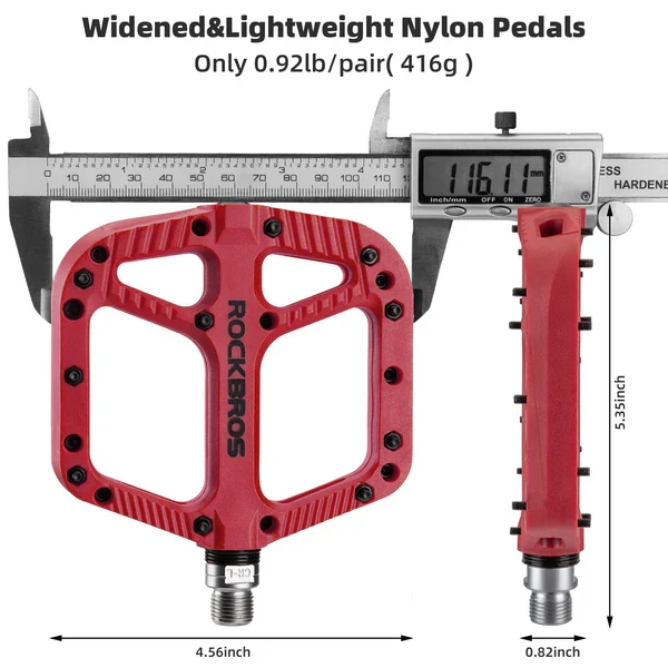 Anti-Slip Wide Nylon Comfort Bike Pedals