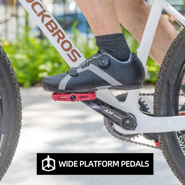 Anti-Slip Wide Nylon Comfort Bike Pedals