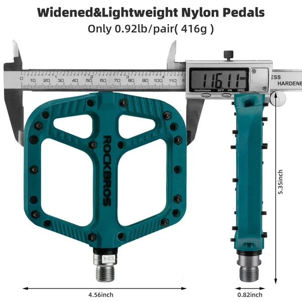 Anti-Slip Wide Nylon Comfort Bike Pedals