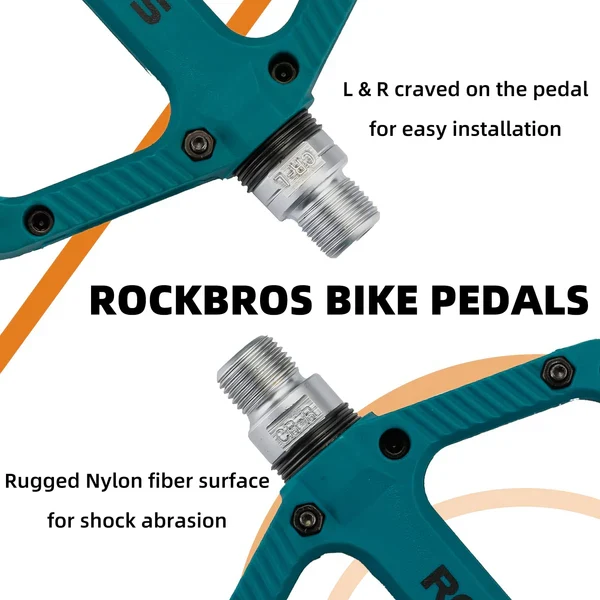 Anti-Slip Wide Nylon Comfort Bike Pedals