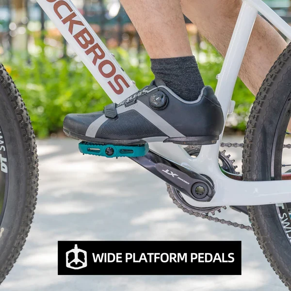 Anti-Slip Wide Nylon Comfort Bike Pedals