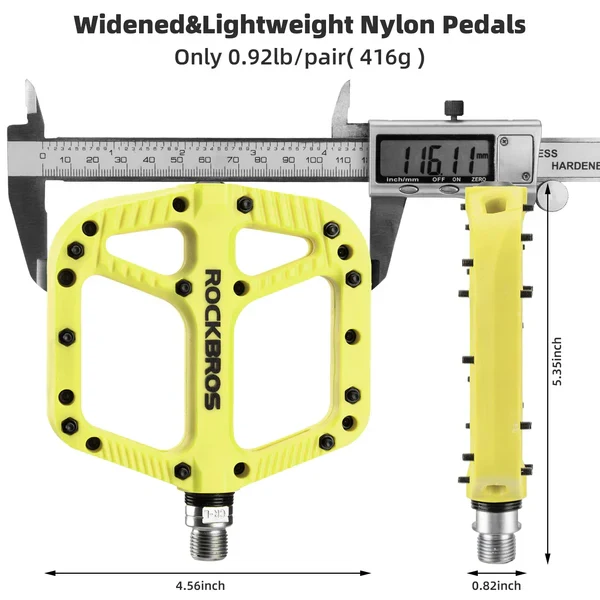 Anti-Slip Wide Nylon Comfort Bike Pedals