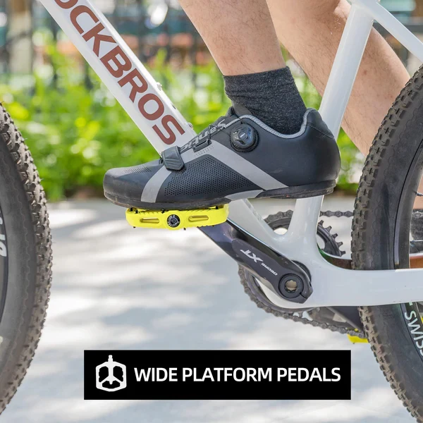 Anti-Slip Wide Nylon Comfort Bike Pedals