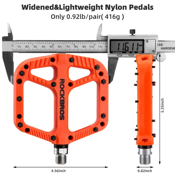 Anti-Slip Wide Nylon Comfort Bike Pedals