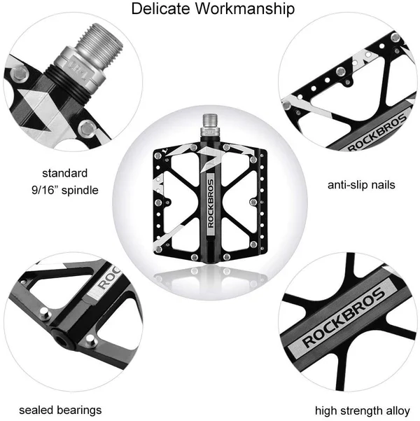 Wide Aluminum Alloy MTB Pedals