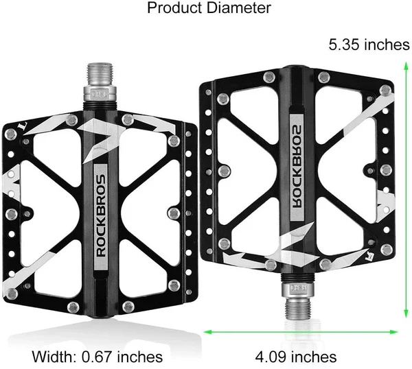 Wide Aluminum Alloy MTB Pedals