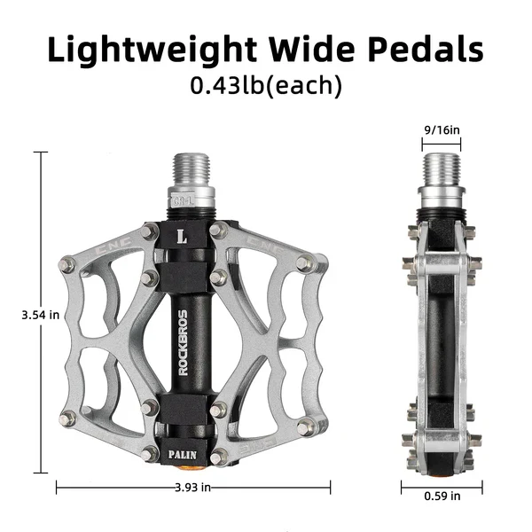 Single Bearing Aluminum Alloy Platform Pedals